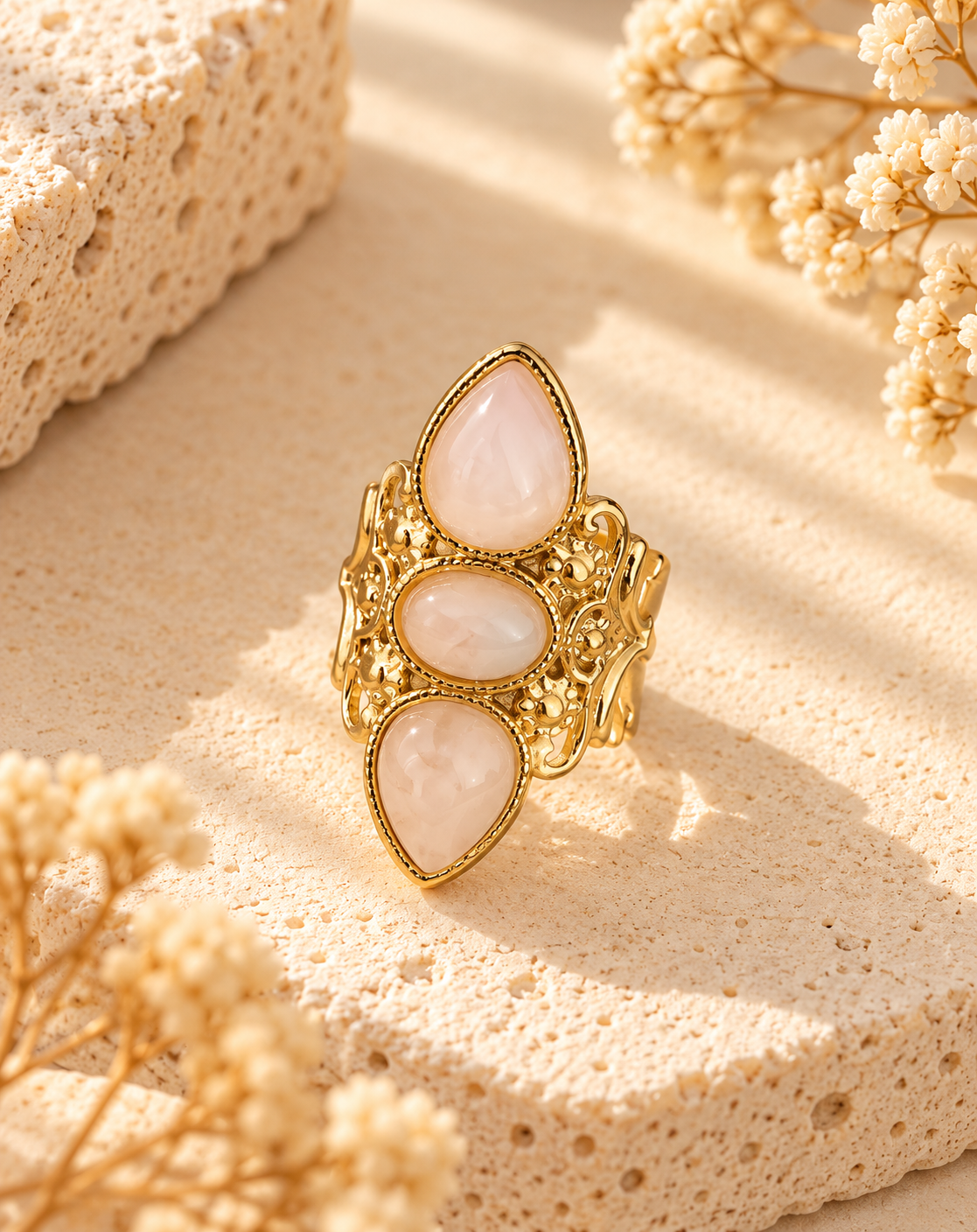 bague pierre de lune