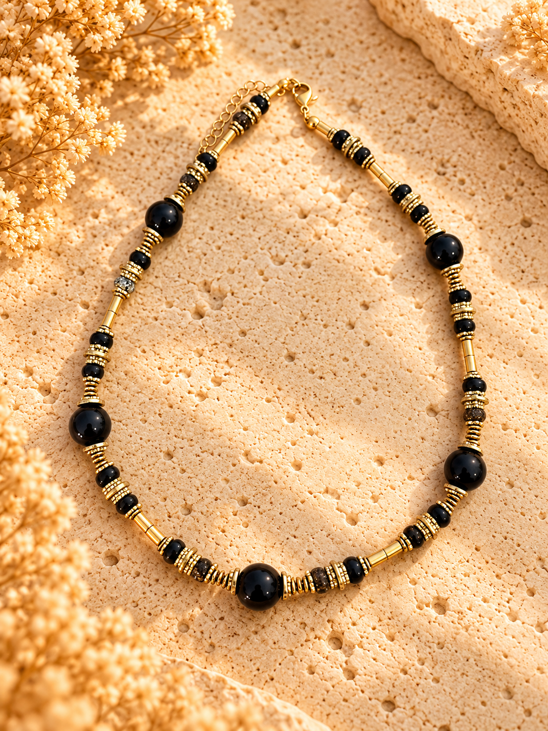 Collier pierre d’onyx