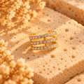 Earcuff strass doré