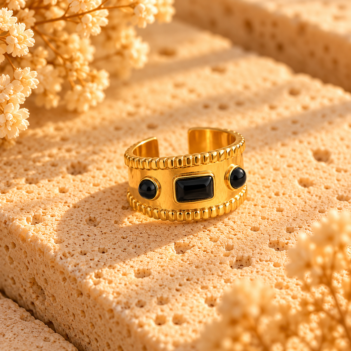 Bague pierre onyx
